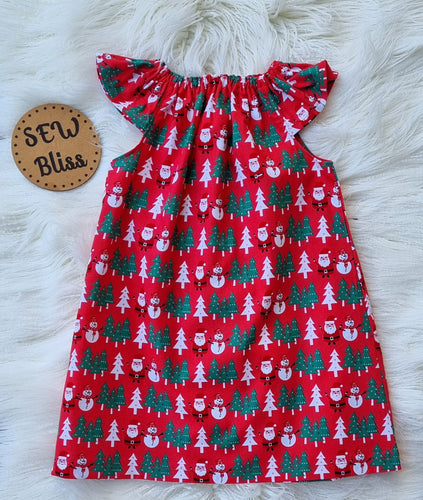 Christmas peasant dress