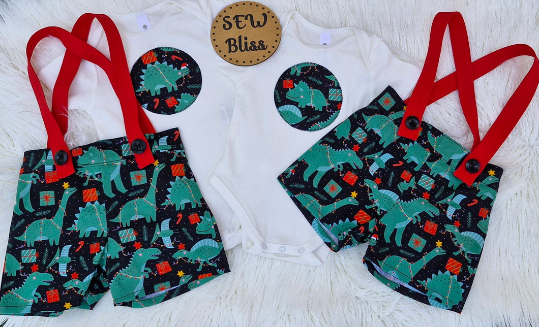 Christmas suspender set