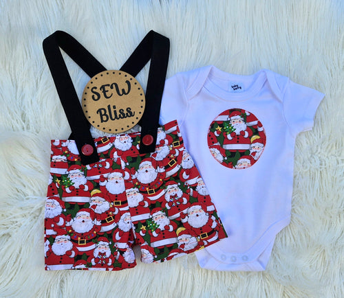 Christmas suspender set