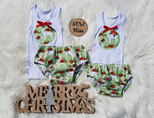 Christmas nappy cover set