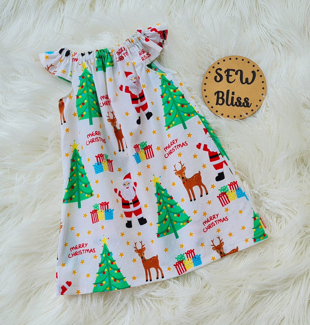 Christmas peasant dress