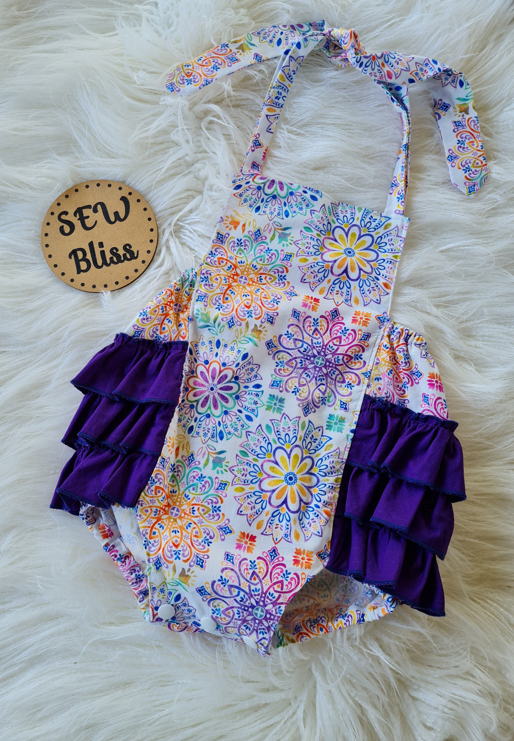 Ruffle bum romper