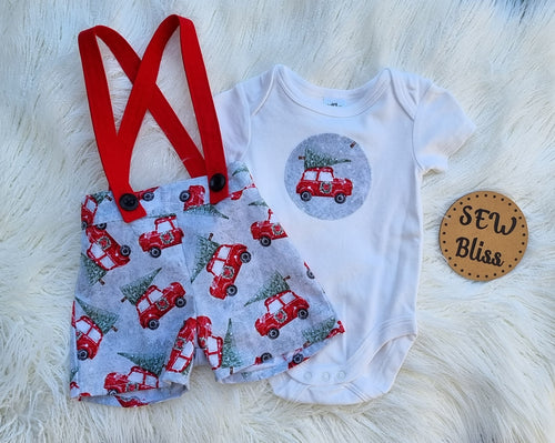 Christmas suspender set